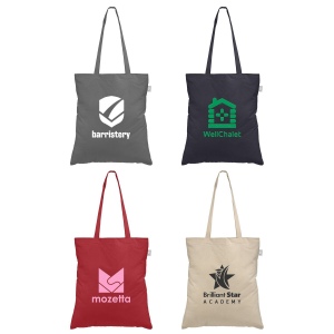 Geo - Sac fourre-tout en tissu de coton recyclé 140 gsm (+Sérigraphie)