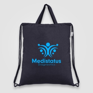 Palma - sac à cordon en coton recyclé Sac à cordon en coton recyclé 140 gsm (+Sérigraphie) 2