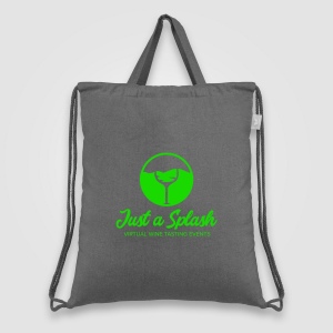 Palma - sac à cordon en coton recyclé Sac à cordon en coton recyclé 140 gsm (+Sérigraphie) 3