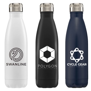 Ibiza - Bouteille en acier inoxydable  à double paroi de 475 ml (+Sérigraphie)