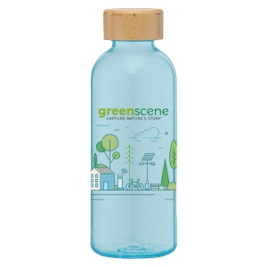 Gourde Strom en rPET de 650 ml avec couvercle en bambou (+Sérigraphie) 2