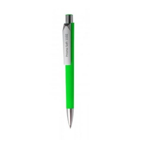 stylo-bille avec corps en touché gomme - PRISMA SOFT PREMIUM 9
