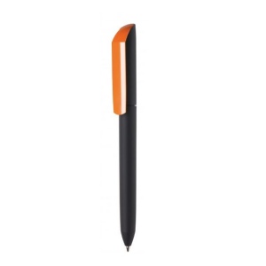 Stylo-bille avec corps noir en touche gomme soft touch 3