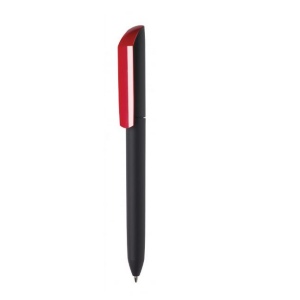 Stylo-bille avec corps noir en touche gomme soft touch 4