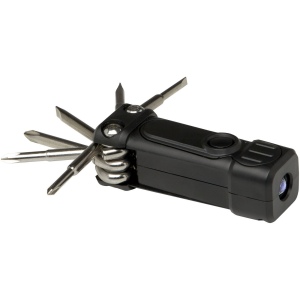 Jeu de tournevis Octo 8-en-1 RCS en plastique recyclé avec torche