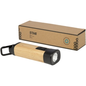 Torche en plastique recyclé avec mousqueton Kuma en bambou/RCS 5