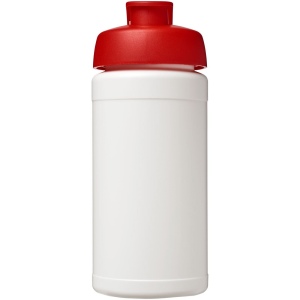 Bouteille de sport Baseline de 500 ml recyclée avec couvercle rabattable 24