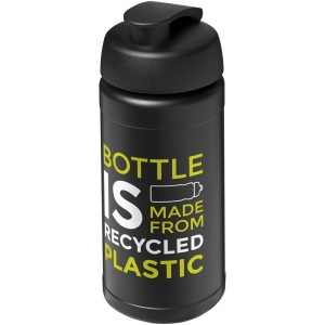 Bouteille de sport Baseline de 500 ml recyclée avec couvercle rabattable 27