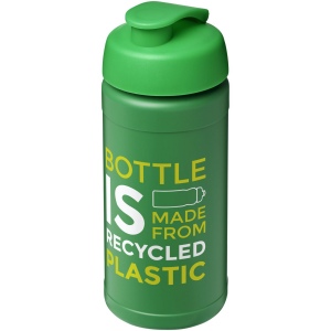 Bouteille de sport Baseline de 500 ml recyclée avec couvercle rabattable 31