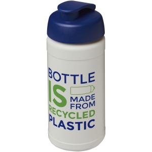 Bouteille de sport Baseline de 500 ml recyclée avec couvercle rabattable 32
