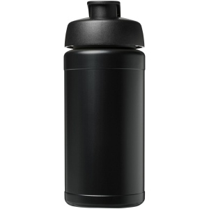 Bouteille de sport Baseline de 500 ml recyclée avec couvercle rabattable 15