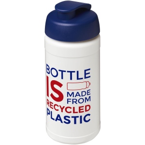 Bouteille de sport Baseline de 500 ml recyclée avec couvercle rabattable 34