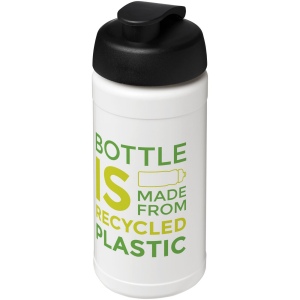 Bouteille de sport Baseline de 500 ml recyclée avec couvercle rabattable 35