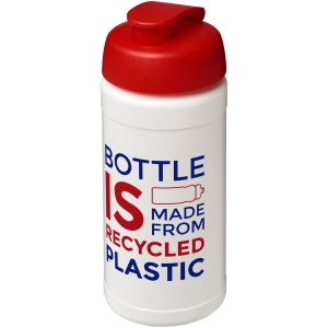 Bouteille de sport Baseline de 500 ml recyclée avec couvercle rabattable 36