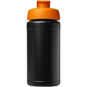 Bouteille de sport Baseline de 500 ml recyclée avec couvercle rabattable 16