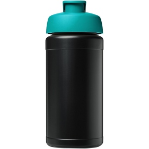 Bouteille de sport Baseline de 500 ml recyclée avec couvercle rabattable 17