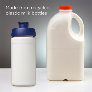 Bouteille de sport Baseline de 500 ml recyclée avec couvercle rabattable 58