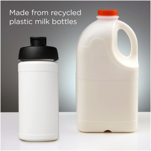 Bouteille de sport Baseline de 500 ml recyclée avec couvercle rabattable 59