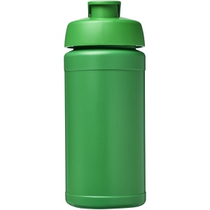 Bouteille de sport Baseline de 500 ml recyclée avec couvercle rabattable 19
