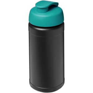 Bouteille de sport Baseline de 500 ml recyclée avec couvercle rabattable 5