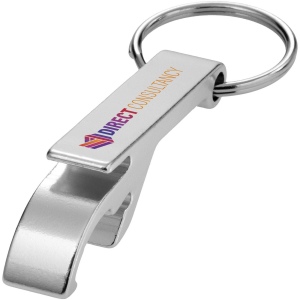 Ouvre-bouteille et canette Tao en aluminium recyclé certifié RCS avec porte-clés 16