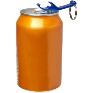 Ouvre-bouteille et canette Tao en aluminium recyclé certifié RCS avec porte-clés 25