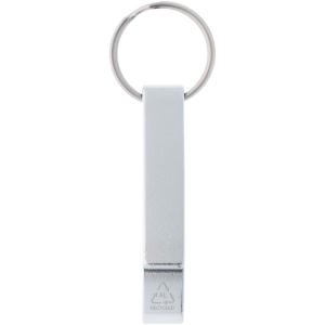 Ouvre-bouteille et canette Tao en aluminium recyclé certifié RCS avec porte-clés 11