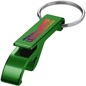 Ouvre-bouteille et canette Tao en aluminium recyclé certifié RCS avec porte-clés 13