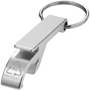 Ouvre-bouteille et canette Tao en aluminium recyclé certifié RCS avec porte-clés 6