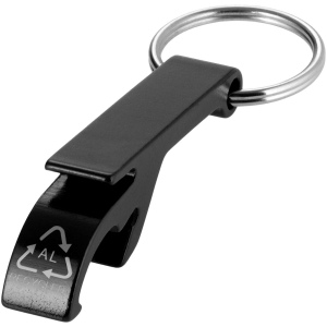 Ouvre-bouteille et canette Tao en aluminium recyclé certifié RCS avec porte-clés 2