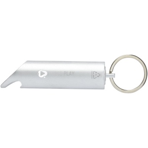 Lumière LED IPX Flare en aluminium recyclé et ouvre-bouteille avec porte-clés 16