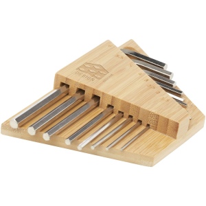 Trousse à outils Allen en bambou à clé hexagonale 4