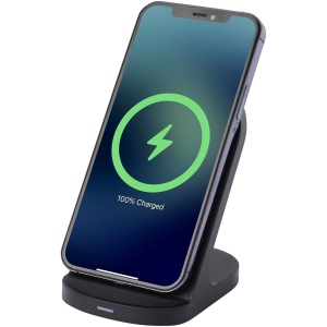 Socle de charge sans fil Loop de 15 W à double bobine en plastique recyclé certifié RCS 2