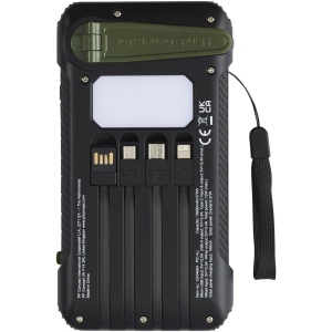 Batterie de secours Soldy solaire à dynamo en plastique recyclé RCS de 10 000 mAh 5