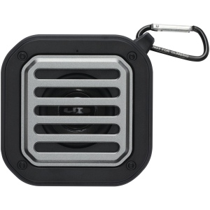 Haut-parleur solaire Bluetooth® Solo de 3 W IPX5 en plastique recyclé certifié RCS avec mousqueton 3