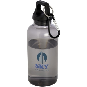 Bouteille d'eau Oregon de 400 ml en plastique recyclé avec mousqueton 26