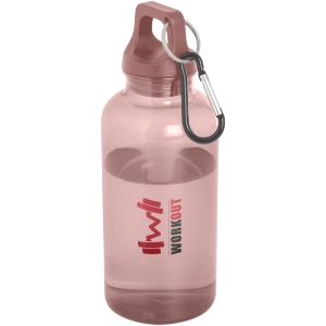 Bouteille d'eau Oregon de 400 ml en plastique recyclé avec mousqueton 29