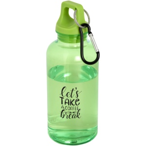 Bouteille d'eau Oregon de 400 ml en plastique recyclé avec mousqueton 30