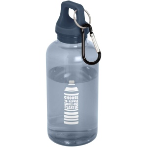 Bouteille d'eau Oregon de 400 ml en plastique recyclé avec mousqueton 32