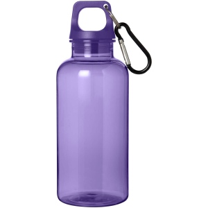 Bouteille d'eau Oregon de 400 ml en plastique recyclé avec mousqueton 16