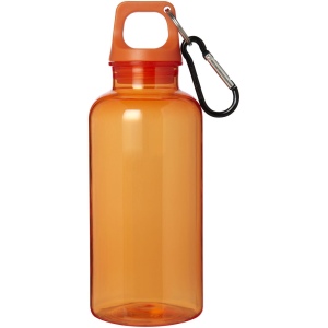 Bouteille d'eau Oregon de 400 ml en plastique recyclé avec mousqueton 22