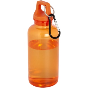 Bouteille d'eau Oregon de 400 ml en plastique recyclé avec mousqueton 10