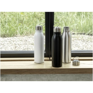Bouteille d'eau Harper de 720 ml en acier inoxydable certifié RCS avec boucle métallique 21