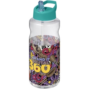 Bouteille de sport H2O Active® Big Base de 1 litre avec couvercle à bec verseur 18