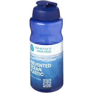 Bouteille de sport H2O Active® Eco Big Base de 1 litre à couvercle rabattable 19