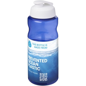 Bouteille de sport H2O Active® Eco Big Base de 1 litre à couvercle rabattable 18