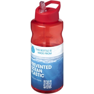 Bouteille de sport H2O Active® Eco Big Base de 1 litre avec couvercle à bec verseur 25