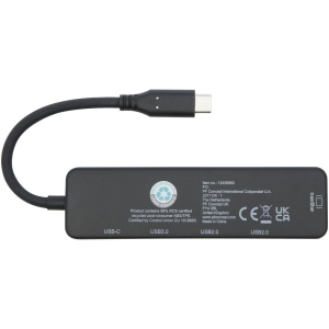 Adaptateur multimédia en plastique recyclé Loop RCS USB 2.0-3.0 avec port HDMI 5