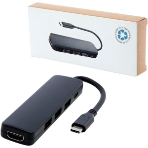 Adaptateur multimédia en plastique recyclé Loop RCS USB 2.0-3.0 avec port HDMI 7