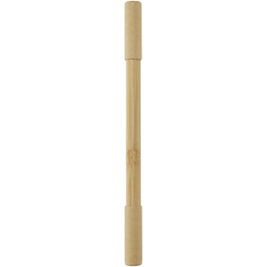 Stylo duo en bambou Samambu (encre bleue) 2